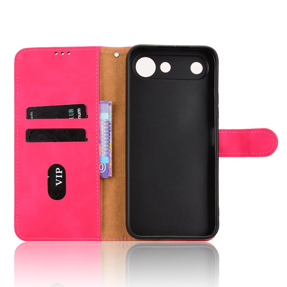 For Tecno Spark 50 5G Skin Feel Magnetic Flip Leather Phone Case(Rose Red)