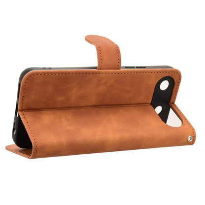 For Tecno Spark 50 5G Skin Feel Magnetic Flip Leather Phone Case(Brown)