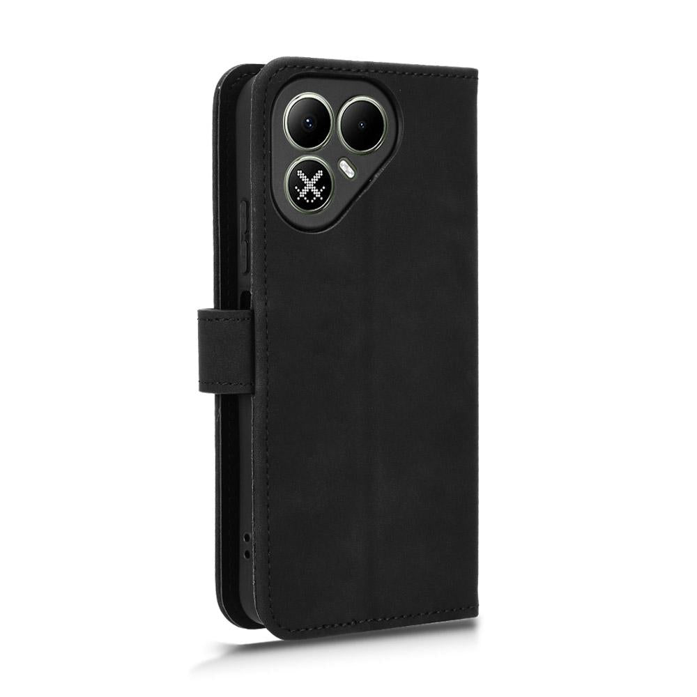 For Tecno Pova 8 5G Skin Feel Magnetic Flip Leather Phone Case(Black)