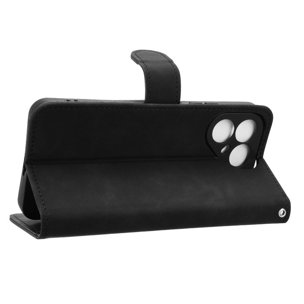 For Tecno Pova 8 5G Skin Feel Magnetic Flip Leather Phone Case(Black)