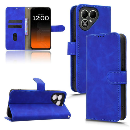 For Tecno Pova 8 5G Skin Feel Magnetic Flip Leather Phone Case(Blue)