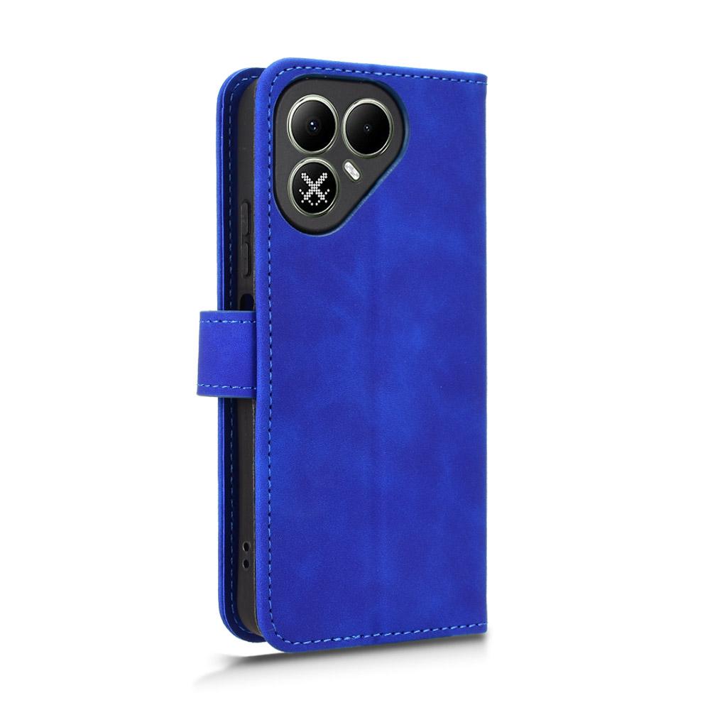 For Tecno Pova 8 5G Skin Feel Magnetic Flip Leather Phone Case(Blue)
