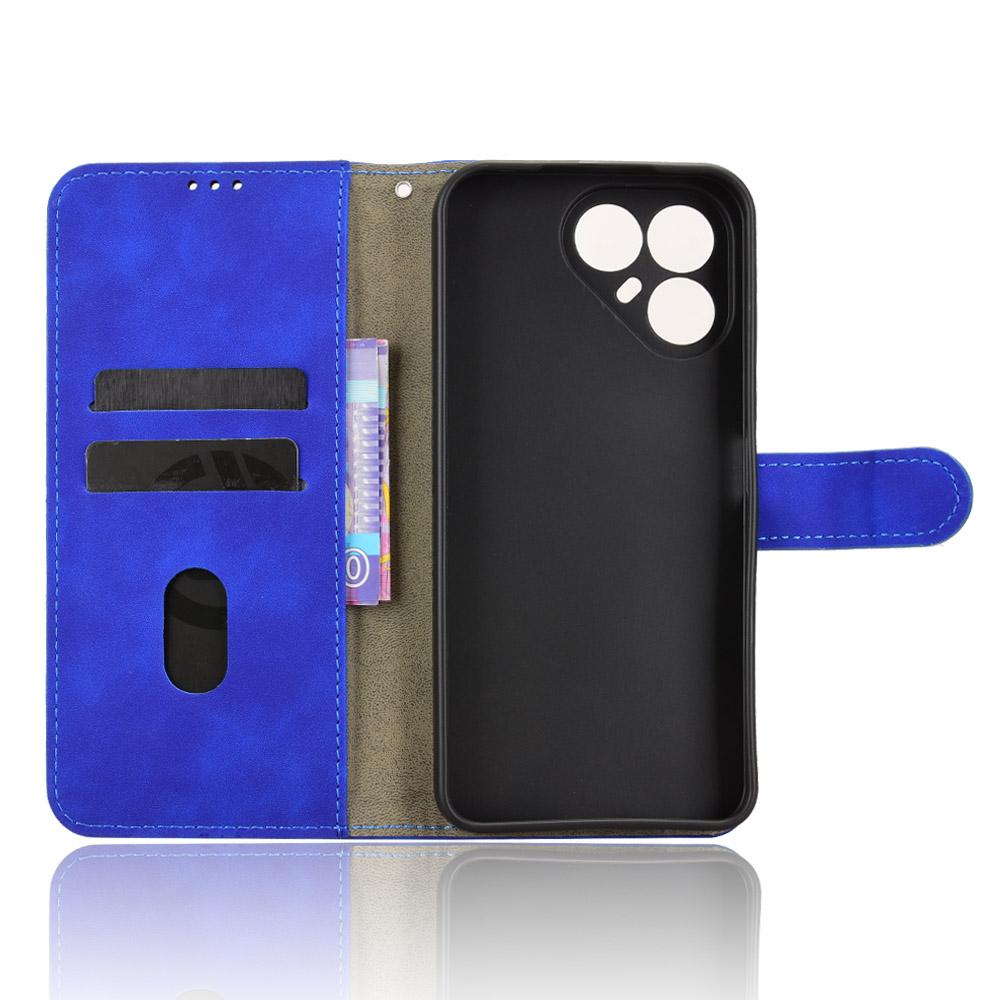 For Tecno Pova 8 5G Skin Feel Magnetic Flip Leather Phone Case(Blue)