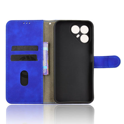 For Tecno Pova 8 5G Skin Feel Magnetic Flip Leather Phone Case(Blue)