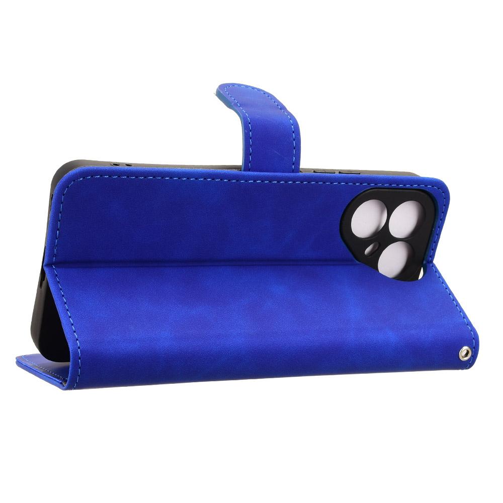 For Tecno Pova 8 5G Skin Feel Magnetic Flip Leather Phone Case(Blue)