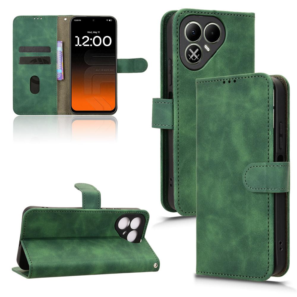 For Tecno Pova 8 5G Skin Feel Magnetic Flip Leather Phone Case(Green)