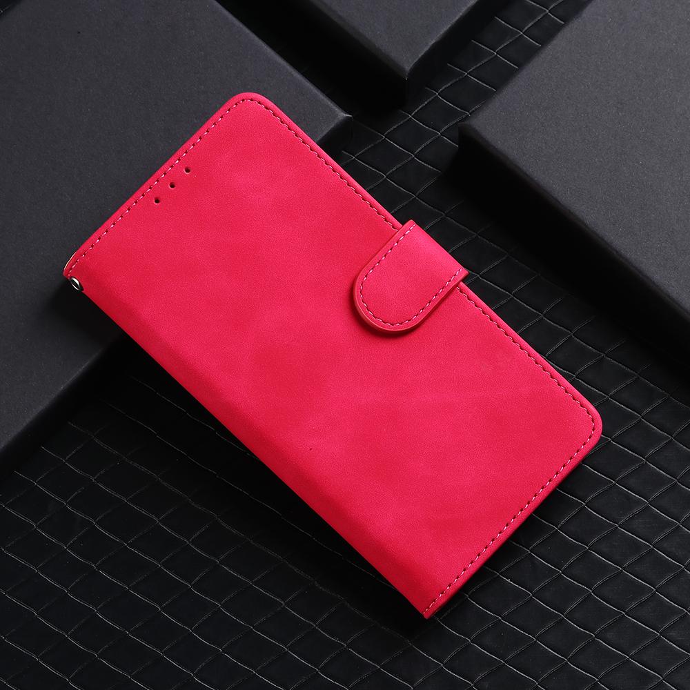 For Tecno Pova 8 5G Skin Feel Magnetic Flip Leather Phone Case(Rose Red)