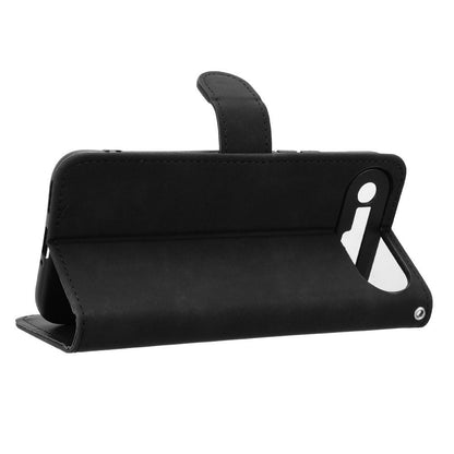 For Tecno Camon Slim 4G Skin Feel Magnetic Flip Leather Phone Case(Black)