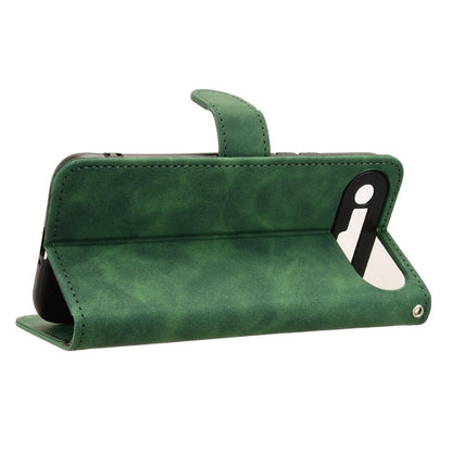 For Tecno Camon Slim 4G Skin Feel Magnetic Flip Leather Phone Case(Green)