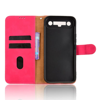 For Tecno Camon Slim 4G Skin Feel Magnetic Flip Leather Phone Case(Rose Red)