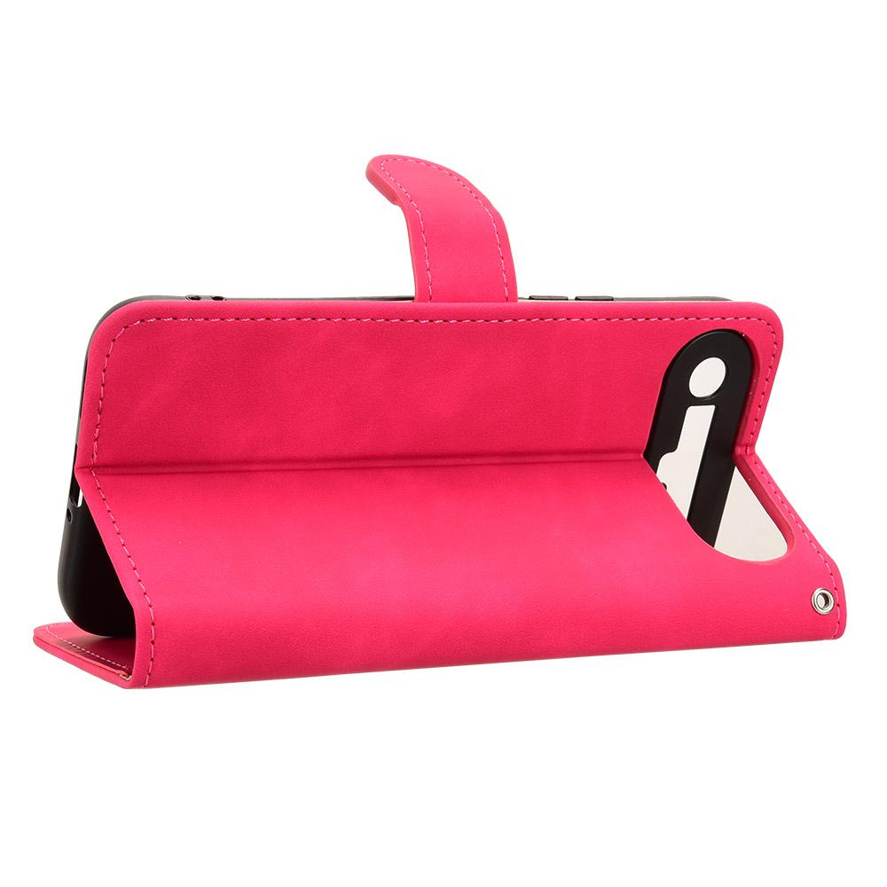 For Tecno Camon Slim 4G Skin Feel Magnetic Flip Leather Phone Case(Rose Red)