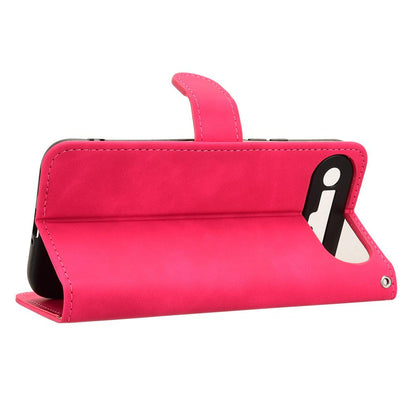For Tecno Camon Slim 4G Skin Feel Magnetic Flip Leather Phone Case(Rose Red)