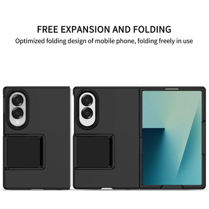 For Galaxy Z Fold8 5G Three-dimensional Folding Holder PC Phone Case - Black - EDA004894805A