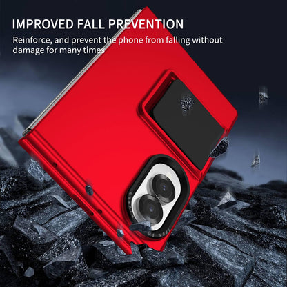 For Galaxy Z Fold8 5G Three-dimensional Folding Holder PC Phone Case - Red - EDA004894805B