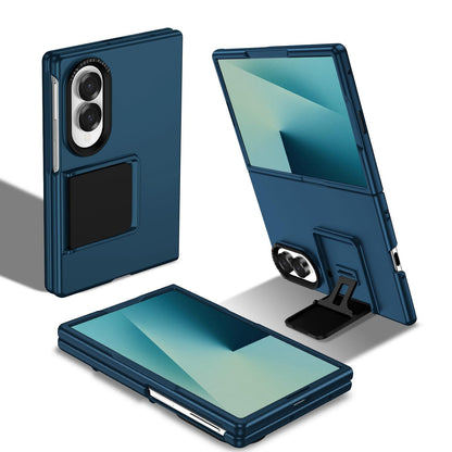 For Galaxy Z Fold8 5G Three-dimensional Folding Holder PC Phone Case - Blue - EDA004894805D