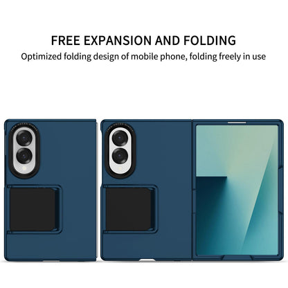 For Galaxy Z Fold8 5G Three-dimensional Folding Holder PC Phone Case - Blue - EDA004894805D