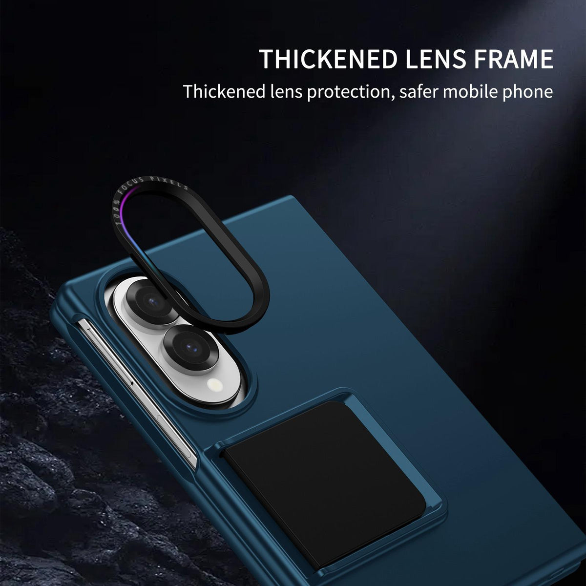 For Galaxy Z Fold8 5G Three-dimensional Folding Holder PC Phone Case - Blue - EDA004894805D