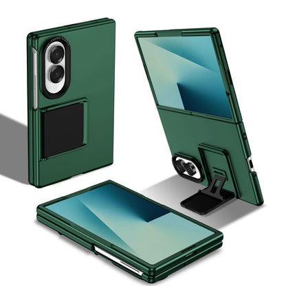 For Galaxy Z Fold8 5G Three-dimensional Folding Holder PC Phone Case - Green - EDA004894805E