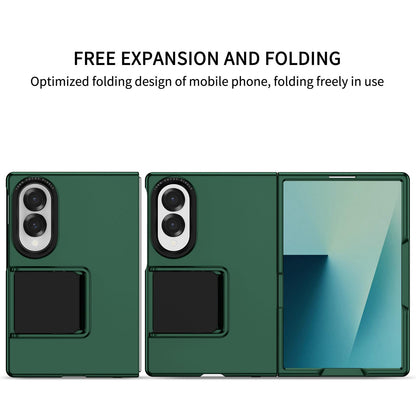 For Galaxy Z Fold8 5G Three-dimensional Folding Holder PC Phone Case - Green - EDA004894805E