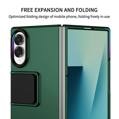 For Galaxy Z Fold8 5G Three-dimensional Folding Holder PC Phone Case - Green - EDA004894805E