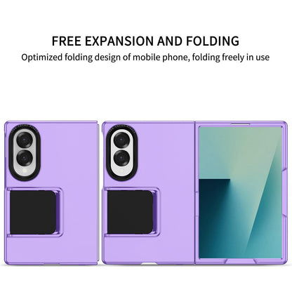 For Galaxy Z Fold8 5G Three-dimensional Folding Holder PC Phone Case - Purple - EDA004894805F