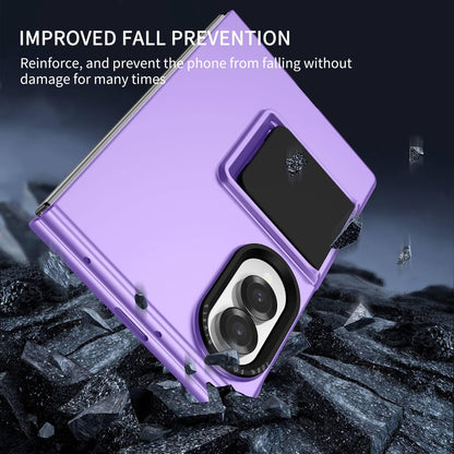 For Galaxy Z Fold8 5G Three-dimensional Folding Holder PC Phone Case - Purple - EDA004894805F