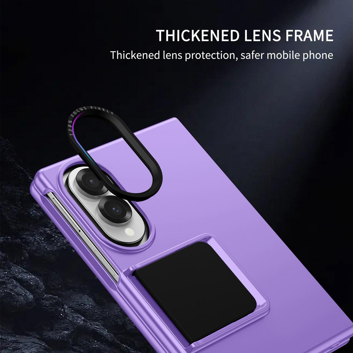 For Galaxy Z Fold8 5G Three-dimensional Folding Holder PC Phone Case - Purple - EDA004894805F