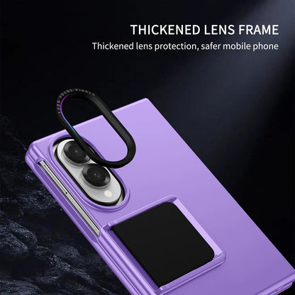 For Galaxy Z Fold8 5G Three-dimensional Folding Holder PC Phone Case - Purple - EDA004894805F
