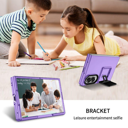 For Galaxy Z Fold8 5G Three-dimensional Folding Holder PC Phone Case - Purple - EDA004894805F