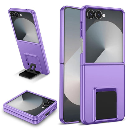 For Galaxy Z Flip7 5G Three-dimensional Folding Holder PC Phone Case - Purple - EDA004894806F
