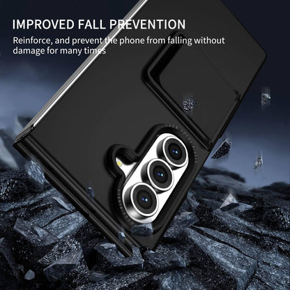 For Galaxy Z Fold7 5G Three-dimensional Folding Holder PC Phone Case - Black - EDA004894808A