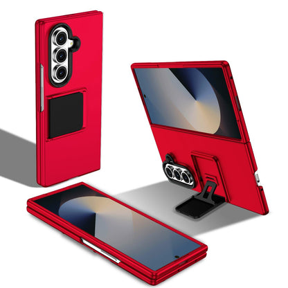 For Galaxy Z Fold7 5G Three-dimensional Folding Holder PC Phone Case - Red - EDA004894808B