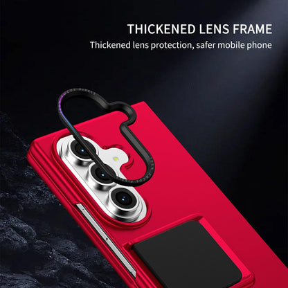 For Galaxy Z Fold7 5G Three-dimensional Folding Holder PC Phone Case - Red - EDA004894808B