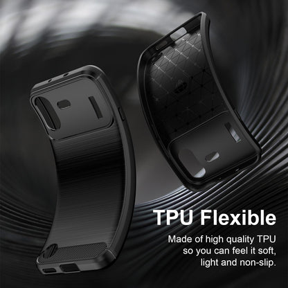 For Nothing Phone 4b Carbon Fiber Brushed Texture TPU Phone Case(Black)