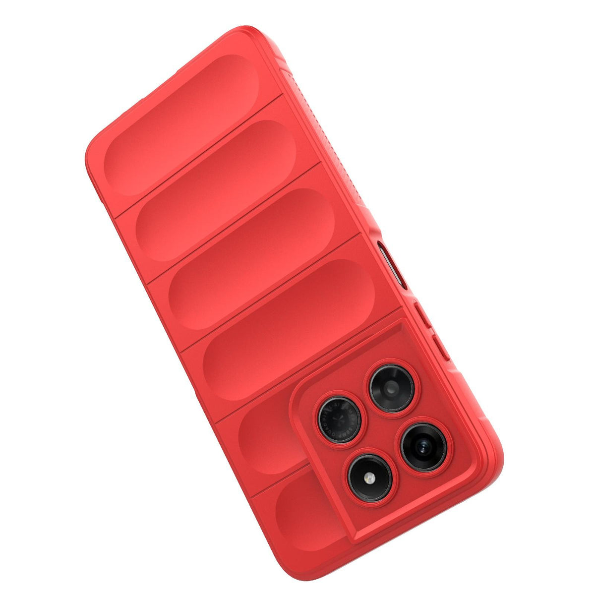 For Motorola Moto G37 Power 5G Global Magic Shield TPU + Flannel Phone Case - Red - EDA004922728B