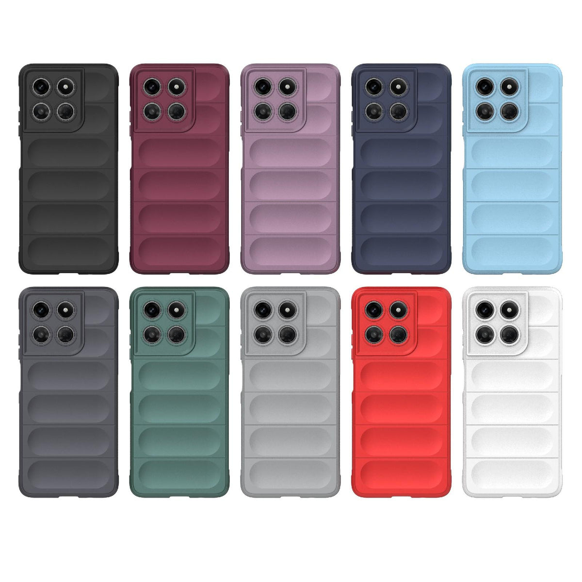 For Motorola Moto G37 Power 5G Global Magic Shield TPU + Flannel Phone Case - Dark Green - EDA004922728D