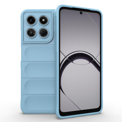 For Motorola Moto G37 Power 5G Global Magic Shield TPU + Flannel Phone Case - Light Blue - EDA004922728F