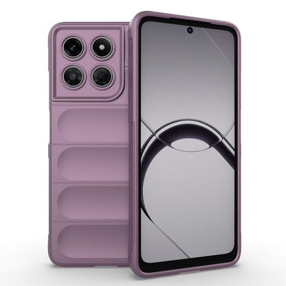 For Motorola Moto G37 Power 5G Global Magic Shield TPU + Flannel Phone Case - Purple - EDA004922728H
