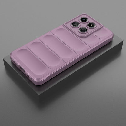 For Motorola Moto G37 Power 5G Global Magic Shield TPU + Flannel Phone Case - Purple - EDA004922728H