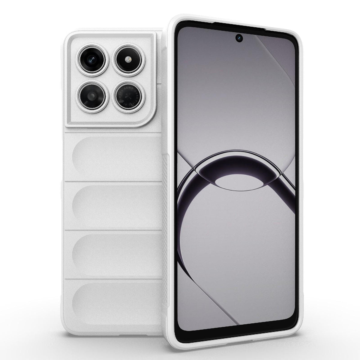 For Motorola Moto G37 Power 5G Global Magic Shield TPU + Flannel Phone Case - White - EDA004922728J