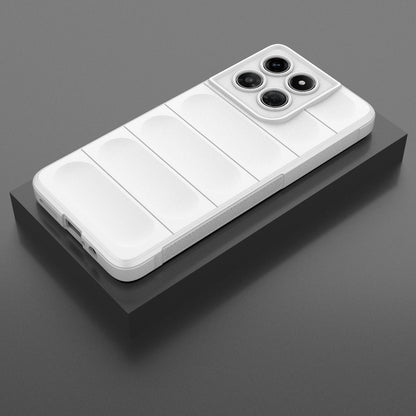 For Motorola Moto G37 Power 5G Global Magic Shield TPU + Flannel Phone Case - White - EDA004922728J