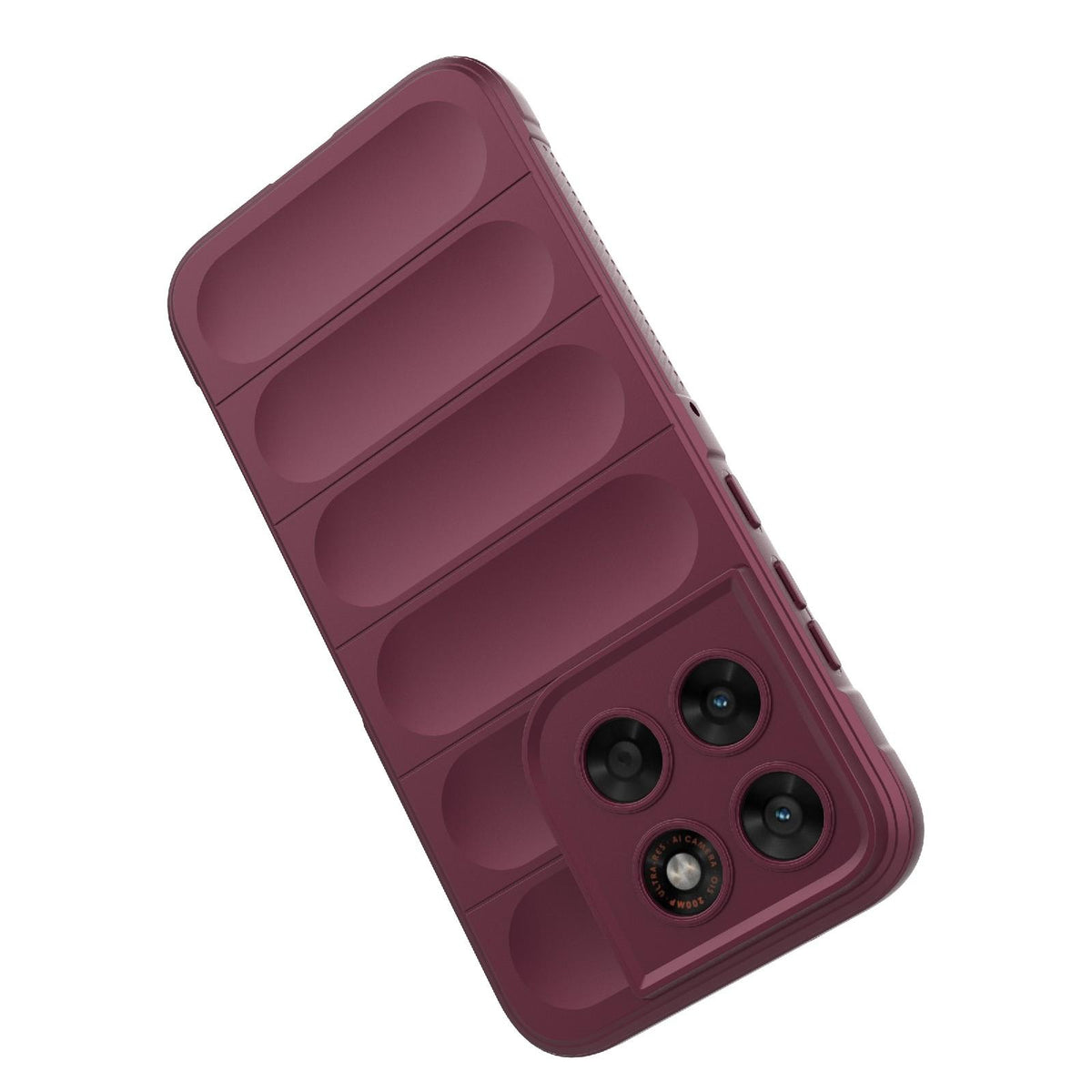 For Motorola Moto G87 5G Global Magic Shield TPU + Flannel Phone Case - Grey - EDA004922729C