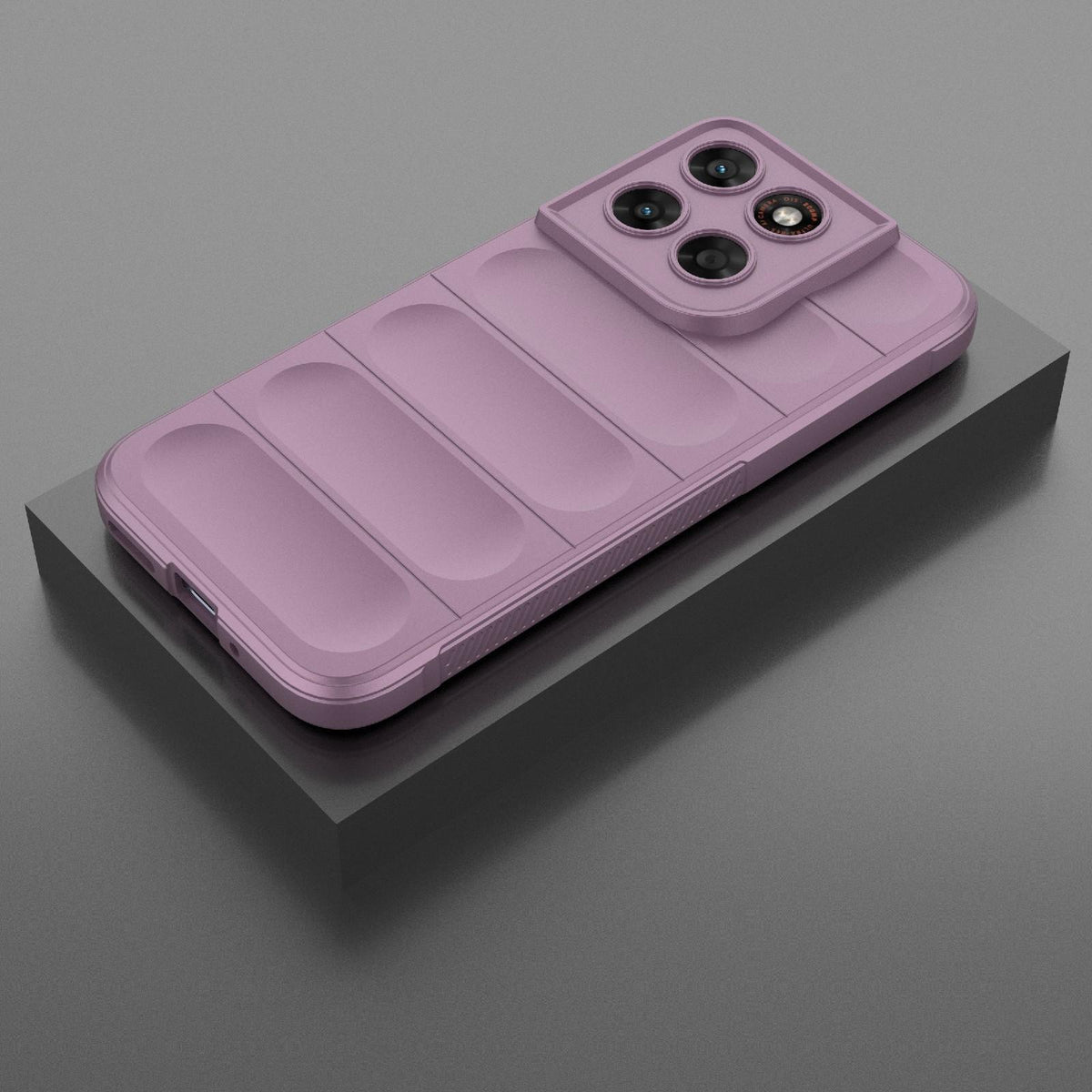 For Motorola Moto G87 5G Global Magic Shield TPU + Flannel Phone Case - Purple - EDA004922729H