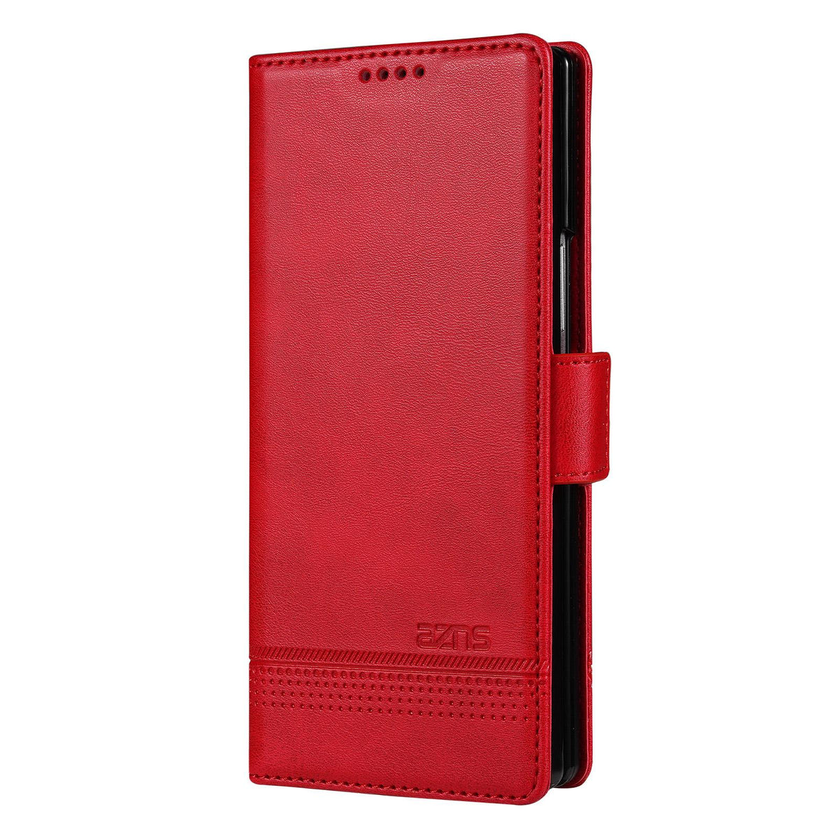 For Galaxy Z Fold8 Ultra 5G AZNS Magnetic Calf Texture Flip Leather Phone Case - Red - EDA004950708A