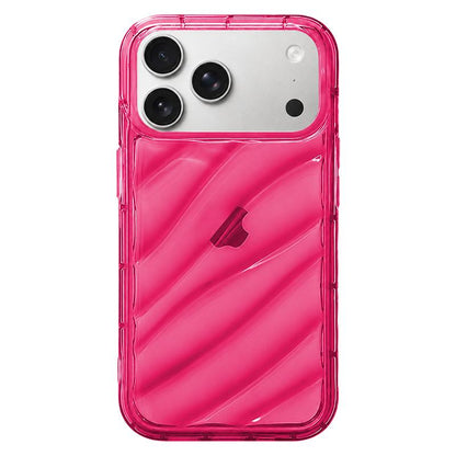 For iPhone 18 Pro Max Waves TPU Phone Case - Red - EDA004956019B