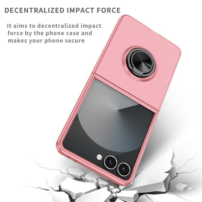 For Galaxy Z Flip8 5G Armor Ring Holder Phone Case - Pink - EDA004969907A