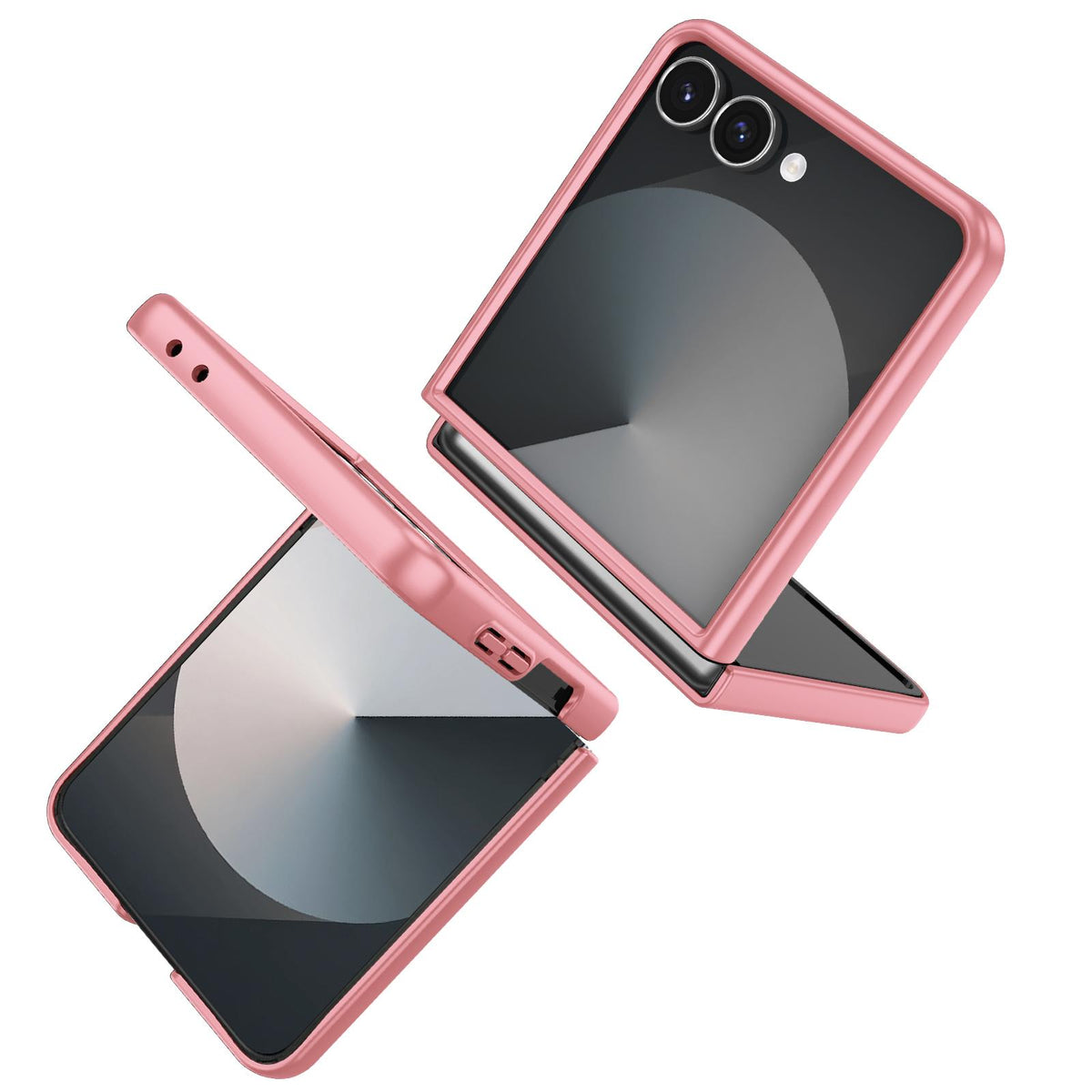 For Galaxy Z Flip8 5G Armor Ring Holder Phone Case - Pink - EDA004969907A