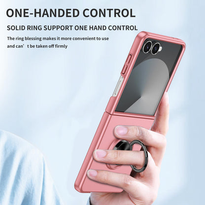 For Galaxy Z Flip8 5G Armor Ring Holder Phone Case - Pink - EDA004969907A