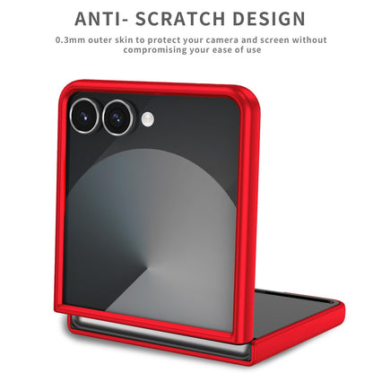For Galaxy Z Flip8 5G Armor Ring Holder Phone Case - Red - EDA004969907C