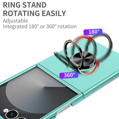 For Galaxy Z Flip8 5G Armor Ring Holder Phone Case - Sky Blue - EDA004969907G